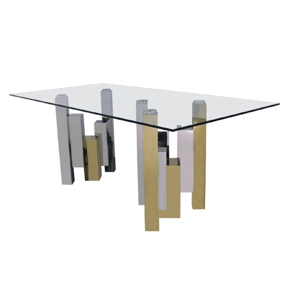 GRECIA SILVER/GOLD DINING TABLE – Piccola