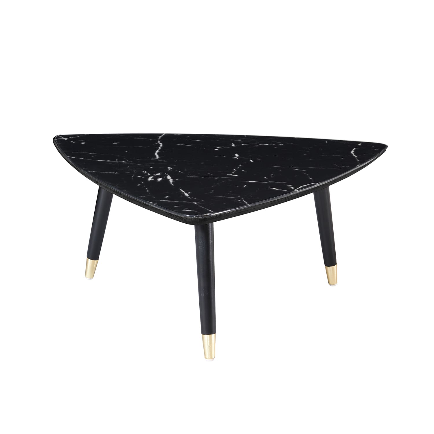 NEW NIZZA HIGH BLACK MARBLE-CRYSTAL COFFEE TABLE
