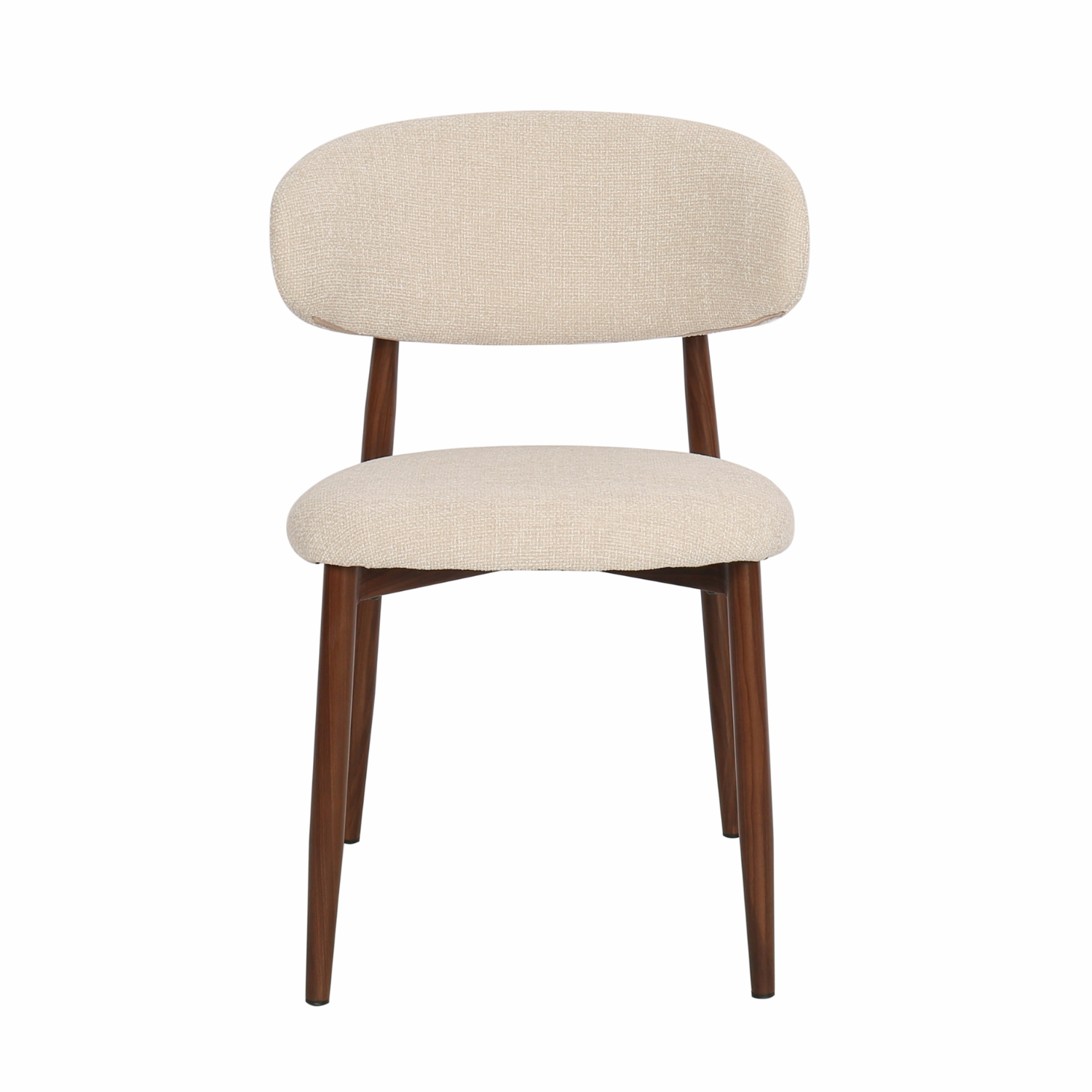 Silla Antalaya Tela Grayge Patas Metal Madera