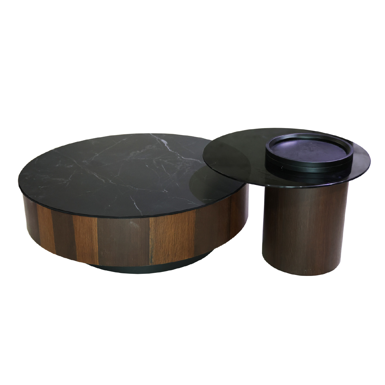 Mesa Ocasional Tag Lumber 2 Mesas Stone
